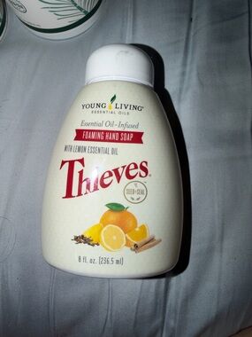 New never open: Young Living Thieves Foaming Hand Soap - Cream & Red Label